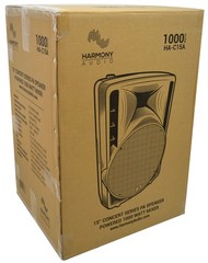 Harmony Audio HA-C15A Pro DJ Concert Series 15″ Powered 1000W PA Speaker Cabinet