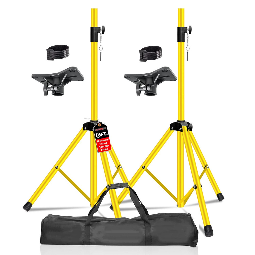 Speaker Stand Tripod Tall Adjustable 72 Inch DJ Pole Mount Studio Monitor Stands