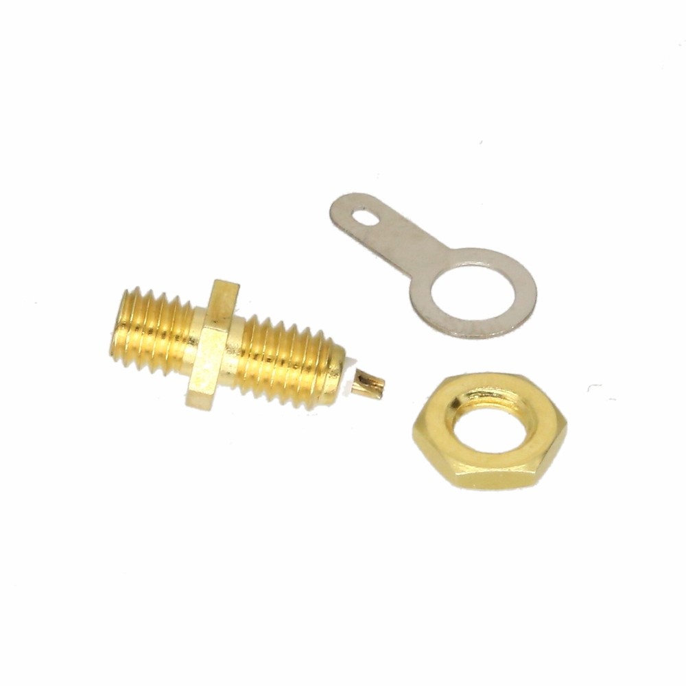 Microdot female connector solder panel mount for wireless Microphone transmitter