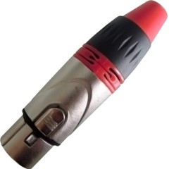 Geisler XLR 3 Pin Female plug 6 Pairs with fine nickel plated housing