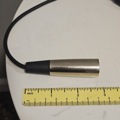 XLR 3-Pin Male Silver/Black Metal Audio Connector, Microphone to Mixer