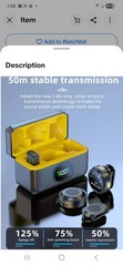 Wireless Lavalier Microphone J6 With Charging Box & 2.4G Noise Cancellation
