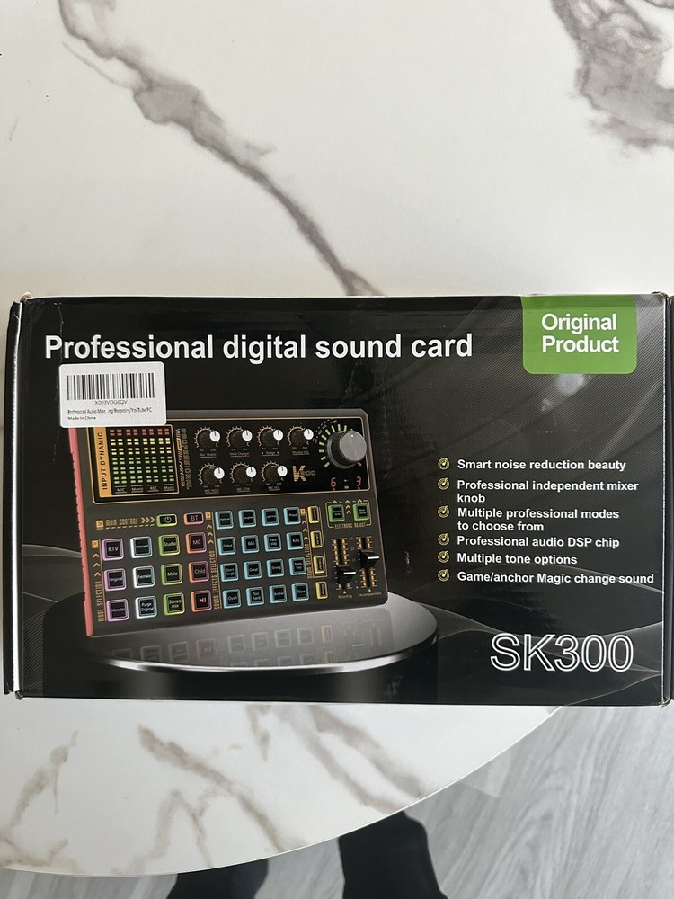 Professional Audio Mixer, K300 Live Sound Card and Interface Sound…