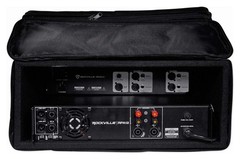 Rockville RRB45 4U Rack Bag with Double-Sided Access, 16″ Depth, 16″, Black