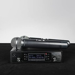 Phenyx Pro PTU-71-2H UHF Dual-Channel Wireless Handheld Microphone System