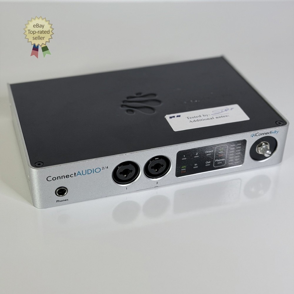 iConnectivity ConnectAUDIO2/4 Caudio-24 Audio MIDI Interface – NO KNOB ⚠️TESTED