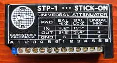 Vintage Radio Design Labs RDL STP-1 Stick-On Universal Audio Attenuator w/Manual