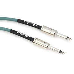 Fender Contour Instrument Cable, Guitar Cable, Sherwood Green, 18.6 ft (Pair)