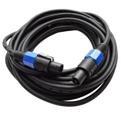 35 Foot Speakon to Speakon PA DJ Speaker Cable Twist Lock Cords
