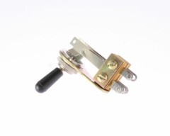 1x 12036L Switchcraft 3-position Locking Lever Switch with Black Knob Actuator