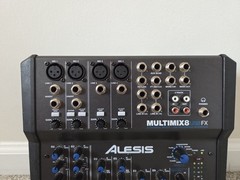 Alesis MultiMix 8 USB FX Desktop Mixer, Built-In Effects, 8-Channel Working READ