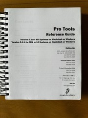 ✨ Pro Tools Reference Guide Music Production Mixing digidesign Book ✨