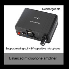 Microphone Preamp High Gain 48V Power XLR Output Mic Preamplifier For