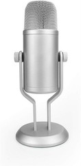 Amazon Basics Professional USB Condenser Microphone with Volume Control and OLED
