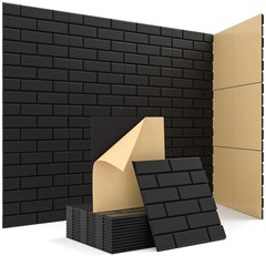Acoustic Wall Panels, Brick Pattern Peel and Stick Sound Absorbing Panel for …