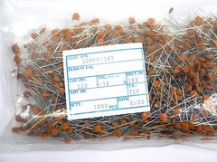 100pc Disc Ceramic Capacitor 221K 220pF 1KV K ±10% Y5P RoHS Taiwan
