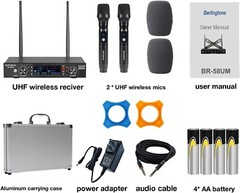 Berlingtone BR-58UM UHF Professional Wireless Microphone systems, 120- Channel