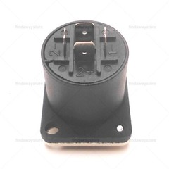 2pcs Replacement Speakon Connector 4 Pole W/ Metal Panel Mount for Neutrik NL4MP