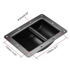 Recessed Speaker Handle Grasp Holder – Metal Pocket Style Replacement 2pcs