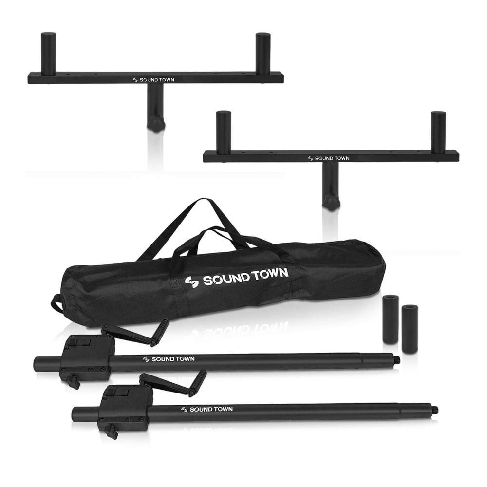 Sound Town 2-Pack Dual Speaker Pole Mount Set M20 & 35mm Adapters (STSDS-56CUD2)