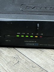 SAMSON STAGE 55 SR55 WIRELESS RECEIVER CHANNEL 1 WITH OEM POWER SUPPLY Untested