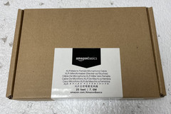 Amazon Basics XLR Male to Female Microphone Cable 25 Feet, Black 1-Pack