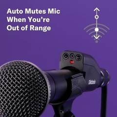 Infrared Microphone Sensor Mic Mute – Feedback Eliminator for Clear Sound