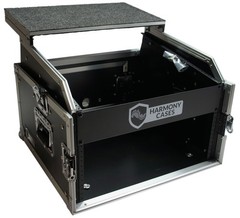 Harmony Cases HCM4ULT DJ Laptop Glide 10U Slant Top 6U Vertical Rack Case New