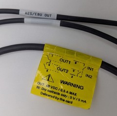 Digigram SC141200101 Breakout Cable OEM VX222v2 VX222e AES/EBU Digital I/O GPIO