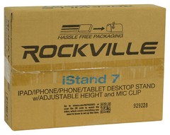 Rockville iStand 7 iPad/iPhone/Smart Phone/Tablet Adjustable Kick Drum Mic Stand