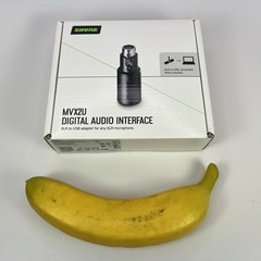 Shure MVX2U Digital Interface XLR-to-USB with Headphone Jack Integrated Pre-amp