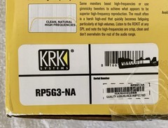 (2) KRK Rokit 5 Generation 3 Active Powered Bi-Amped Studio Monitors, New-in-Box