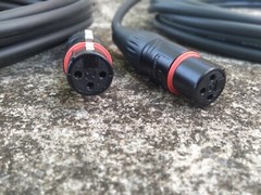 Black 20 Ft XLR Low-Z Microphone Cable Balanced Mic Cord Pair 2-Pack