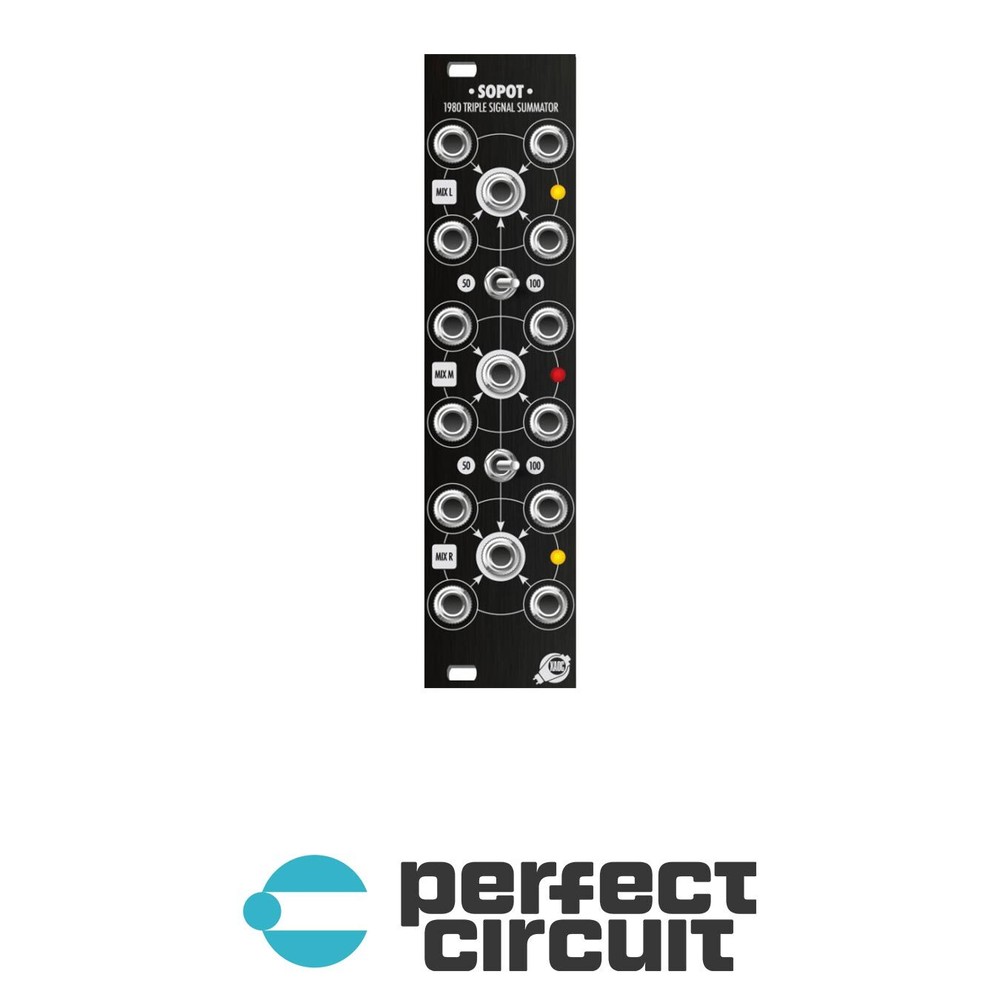 XAOC Devices Sopot Replacement Panel (Black) EURORACK – NEW – PERFECT CIRCUIT