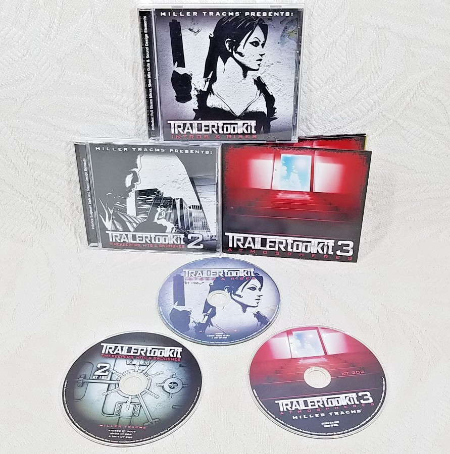 KILLER TRACKS TRAILER TOOLKIT SOUND EFFECTS LIBRARY (KT 192 KT 195 KT 202) 3 CDs