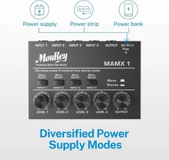 Professional Mini Mixer: 4-Channel Low Noise Audio Solution for Small Venues
