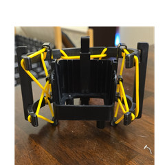 KING BEE Shock-Absorbing Microphone Mount Holder Black Yellow Plastic Metal