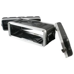 NEW 3U Portable Shallow 19″ Rack Road Case.ABS Carrying Cabinet Box.Pro Audio.DJ