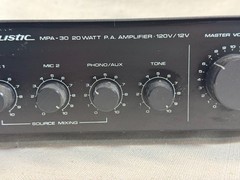 Realistic MPA-30 20 Watt PA Amplifier 32-2034 Radio Shack 120V 12V Tested Works