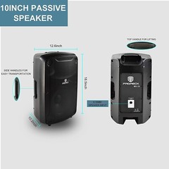 PRORECK MX 10 PA Speakers System 1600W 10“ Bluetooth Powered Mixer Portable