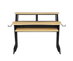 Musiea BE200 Series Music Studio Desk Workstation with 2 x 4U rack (Natural Oak)