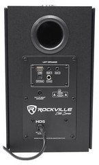 (2) Rockville HD5B 5″ Powered Studio Monitor Bluetooth Bookshelf Speakers-Black