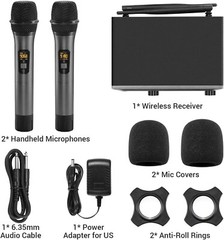 All-Metal UHF Handheld Microphone System for Karaoke and Events – Easy Operation