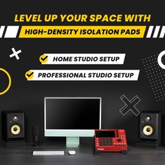 Studio Monitor Isolation Pads suitable for 6.5, 7 and 8 Inches Large Speakers |