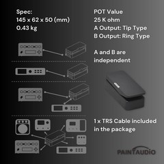 Paint Audio MIDI Captain Foot Controller with Dual Outputs Expression Silver