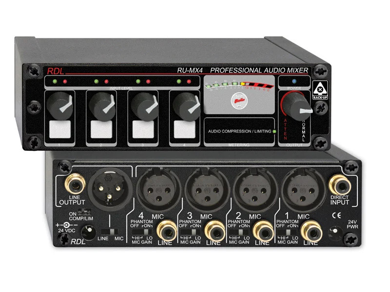 RDL RUMX4-RST-AG Mic/Line Distribution Amplifier
