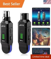High-Fidelity 2.4GHz Wireless Microphone System with 100ft Range & Auto Hopping