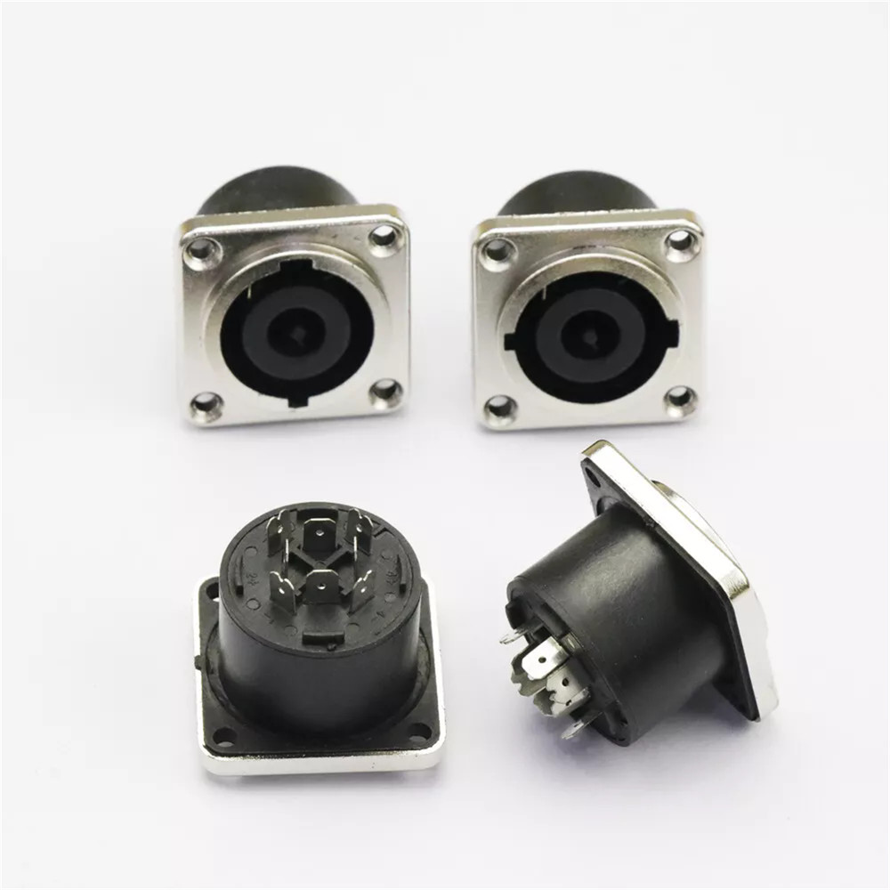 4 Pcs Speakon Loudspeaker/Amplifier 8 Pole Panel Connector For Neutrik NL8MPR US
