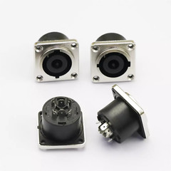 4 Pcs Speakon Loudspeaker/Amplifier 8 Pole Panel Connector For Neutrik NL8MPR US