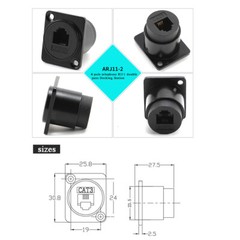 Panel Mount D Type USb3.0/2.0 Hdmi Female-Female Metal Connector Jack Socket